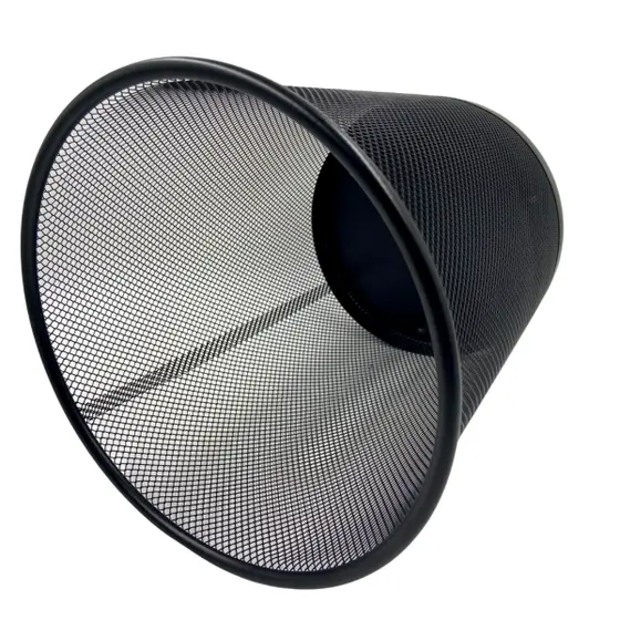 imagem de Lixeira Redonda de Metal 10 Litros Preto