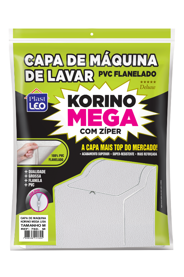 imagem de Capa Para Maquina de Lavar Korino Mega Com Ziper Gg
