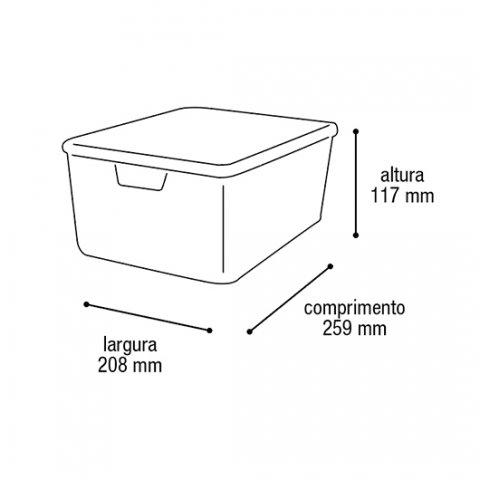 imagem de Organizador Jutta Com Tampa 6 Litros Preto