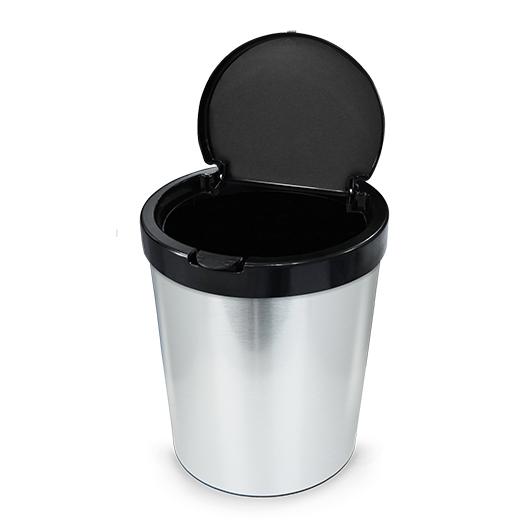imagem de Lixeira Redonda Click 10 Litros Metalizada