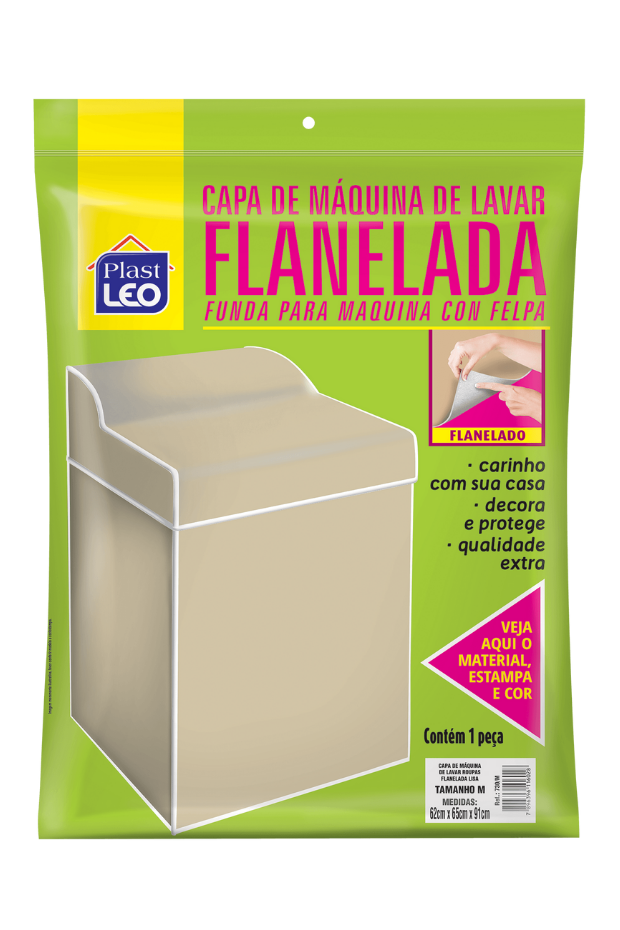 imagem de Capa Para Maquina de Lavar Flanelada Lisa P