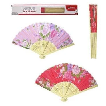 imagem de Leque de Madeira Color