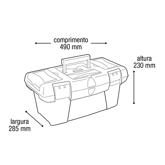 imagem de Maleta de Ferramentas New Box 2000 19"