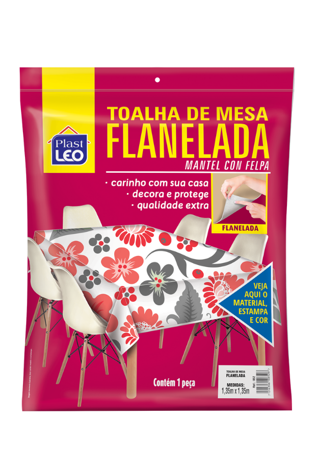 imagem de Toalha de Mesa Flanelada Com Manta 1,35x2,20 Mts