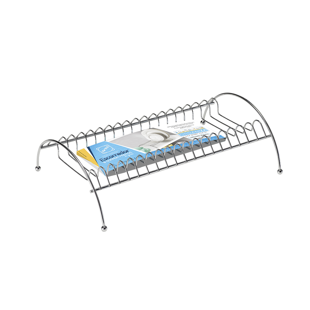 imagem de Escorredor Seca Pratos Para Armario e Pia Cromado