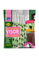 imagem de Cortina de Box Vinil Visor Retangular Tucanos