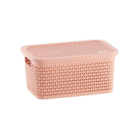 imagem de Caixa Organizadora Rattan 25 Litros Rose