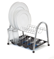 imagem de Escorredor Duplo Com Bandeja Porta Talheres