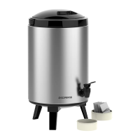 imagem de Garrafão Térmico Com Tripé 9,5 Litros Inox Preto