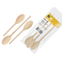 imagem de Colher de Madeira Com 3 Pecas
