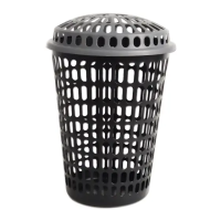 imagem de Cesto Telado Redondo 60 Litros Preto