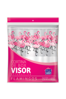 imagem de Cortina De Box Vinil Visor Retangular Flamingo