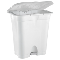 imagem de Lixeira Com Pedal 50 Litros Branco