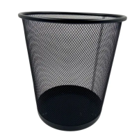 imagem de Lixeira Redonda de Metal 10 Litros Preto