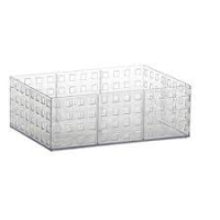 imagem de Organizador Empilhável Quadratta Cristal 23x16x8cm