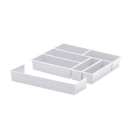 imagem de Organizador de Talheres C/ Extensor Branco 40x33x6