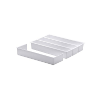 imagem de Organizador de Talheres C/ Extensor Branco 35x25x6