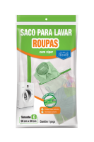 imagem de Saco Para Lavar Roupa Com Ziper G 50x60 Cm