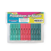 imagem de Prendedor Plástico Com 12 Unidades