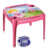 imagem de Mesa Infantil Rosa C/ Label